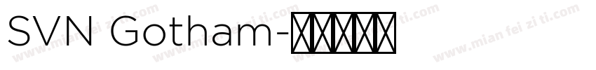 SVN Gotham字体转换